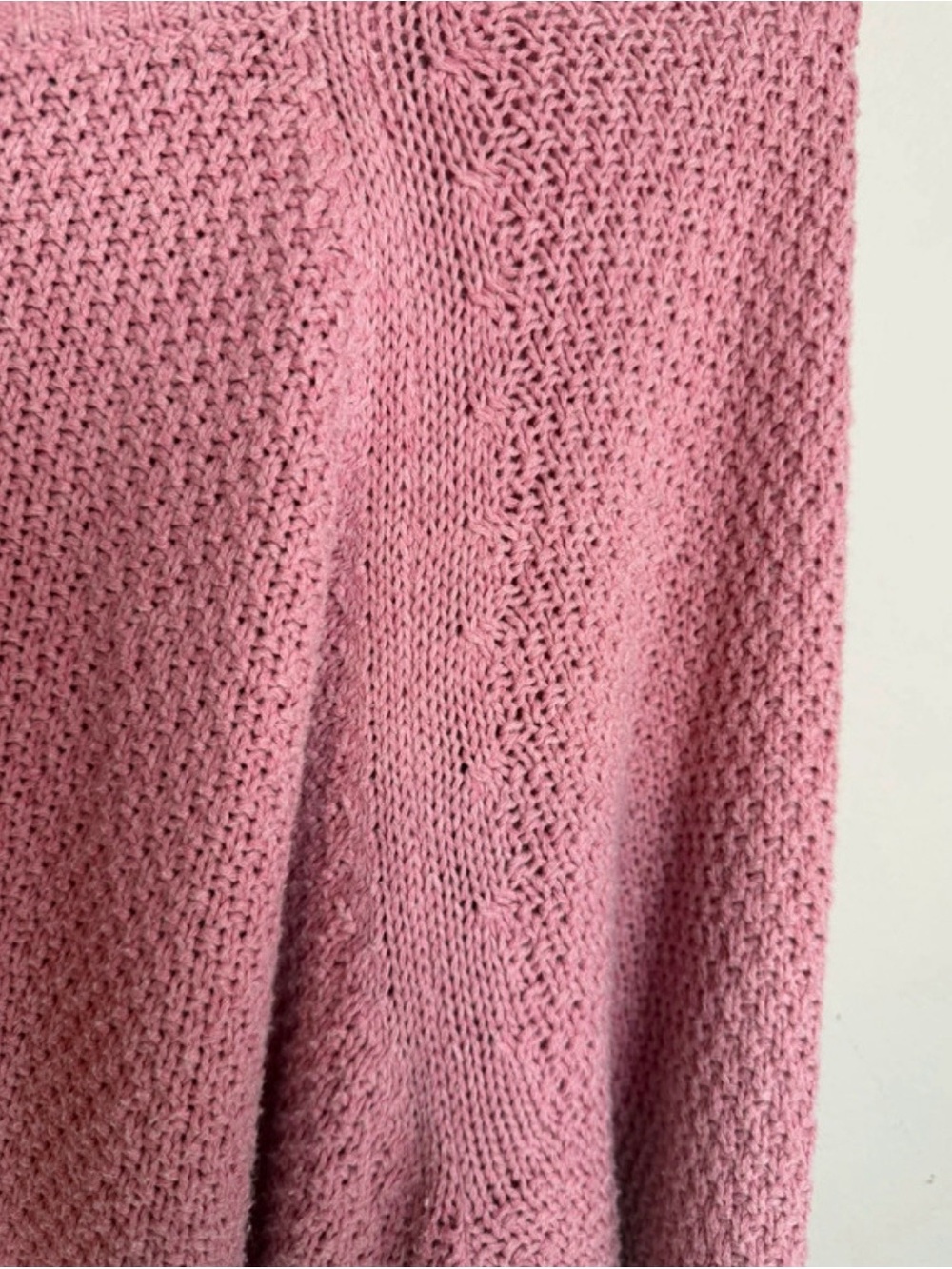 Old Navy Pink Knit Sweater Women’s Oversized Crewneck Cozy Pullover - Picture 5 of 10